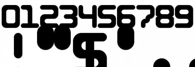 5Identification Mono Regular Font OTHER CHARS