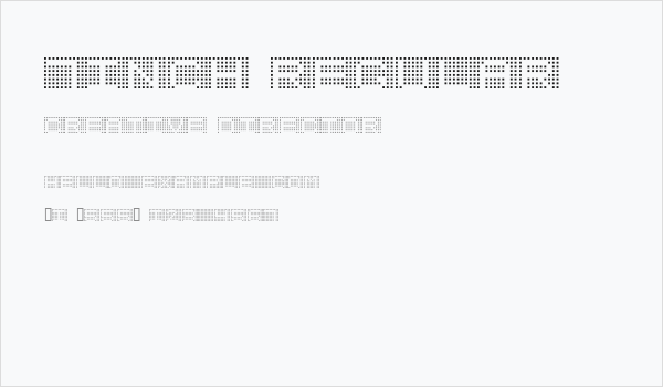 7inch Regular Business Card