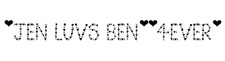 *Jen Luvs Ben*[4ever] フォント