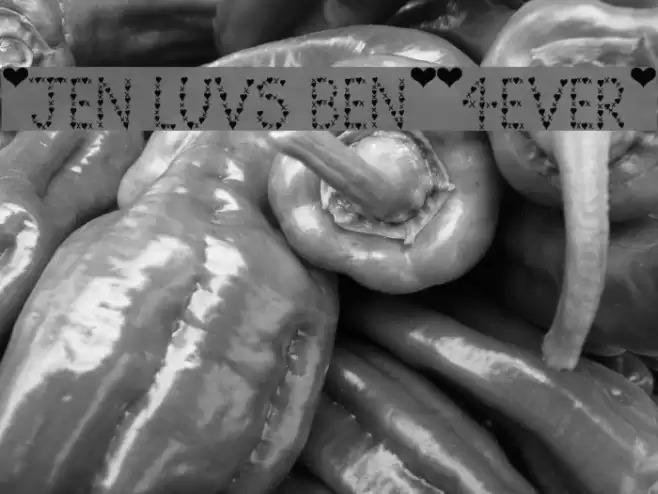*Jen Luvs Ben*[4ever] Font examples