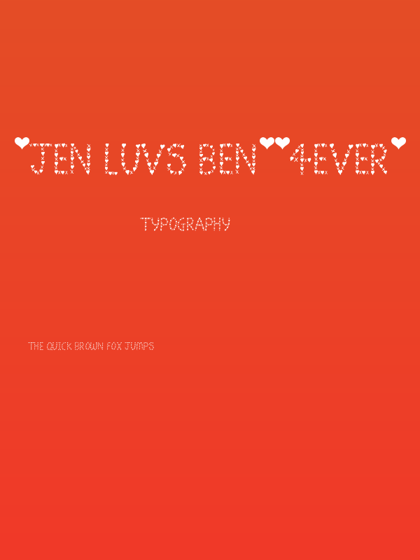 *Jen Luvs Ben*[4ever] Poster