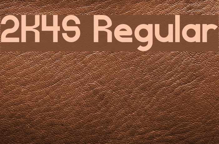 2K4S Regular Font examples