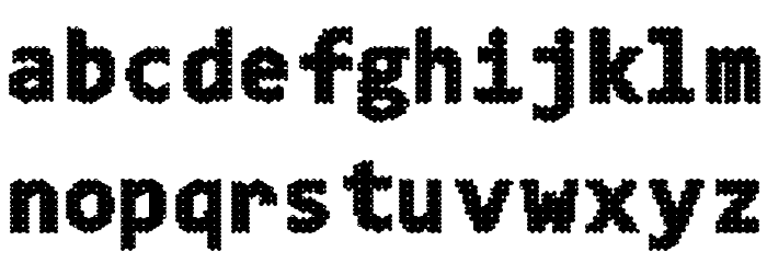 4K&A Font LOWERCASE