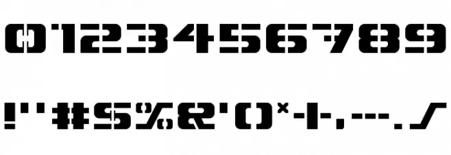 4KSTNCL Regular Font OTHER CHARS