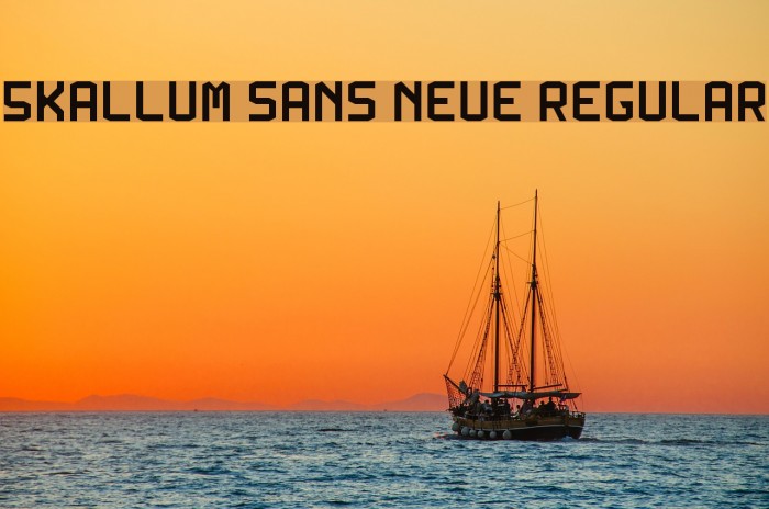 5Kallum Sans Neue Regular Font examples