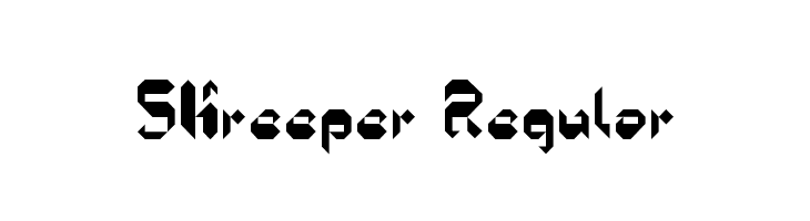 5Kreeper Regular Шрифта
