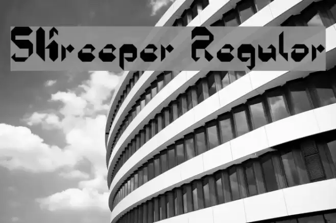 5Kreeper Regular خط examples