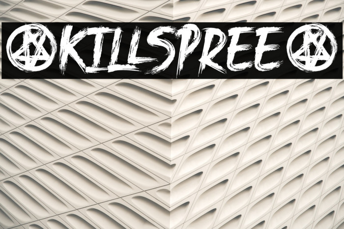 .KILlSPREE. Font examples