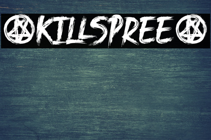 .KILlSPREE. Font examples