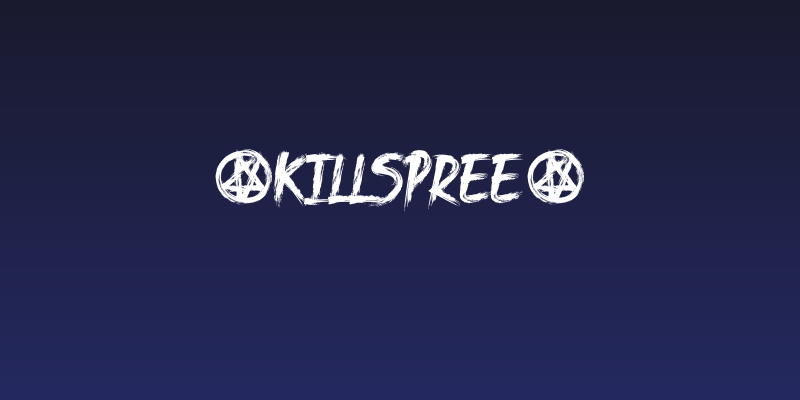 .KILlSPREE. Social Header