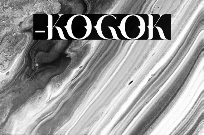 -KOGOK Font examples