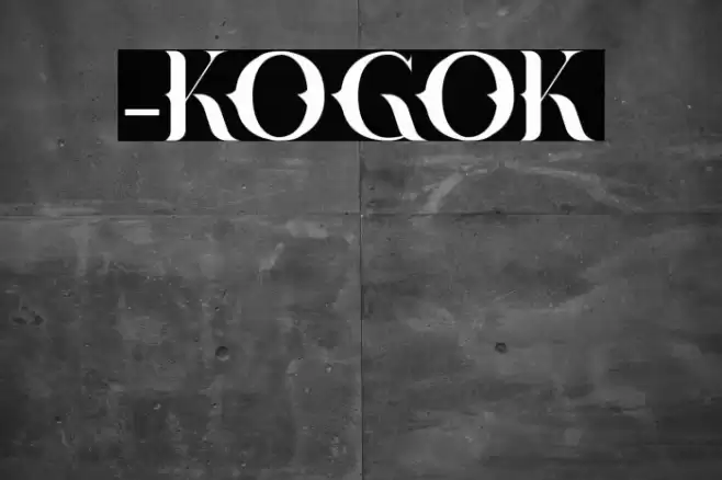 -KOGOK Font examples
