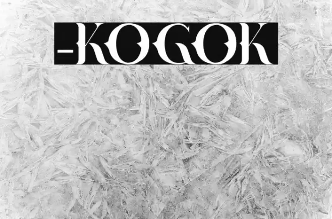 -KOGOK Font examples