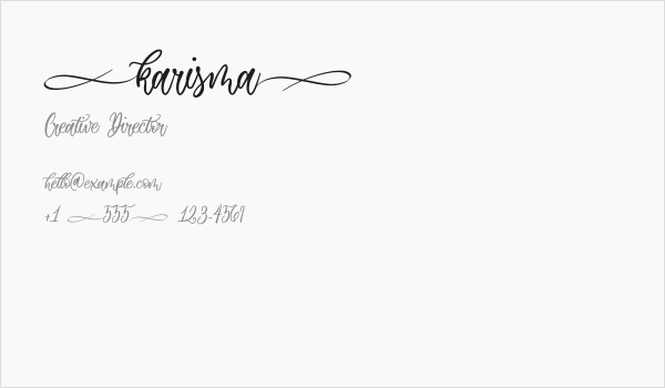 (karisma) Business Card