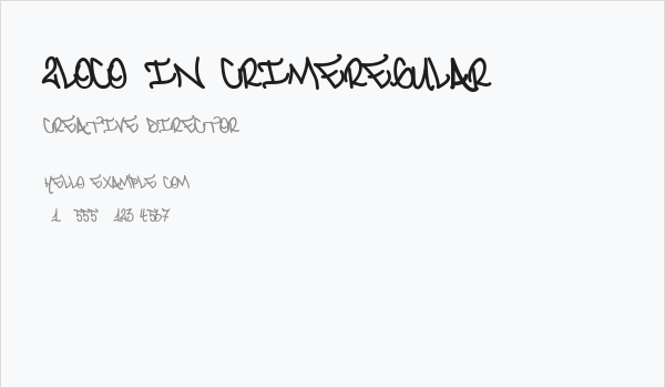 2LOCO IN CRIMERegular Business Card