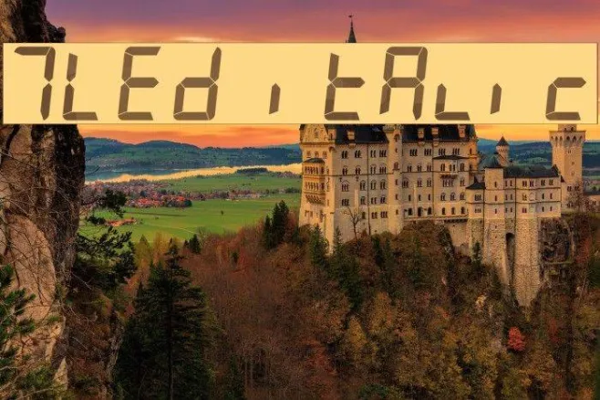7LED italic Example 1