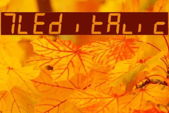 7LED italic Example 3