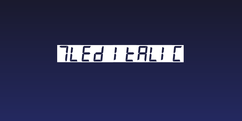 7LED italic Social Header