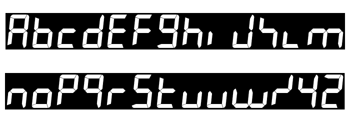 7LED italic Polices MINUSCULES