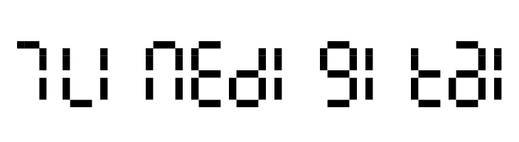 7LineDigital Font