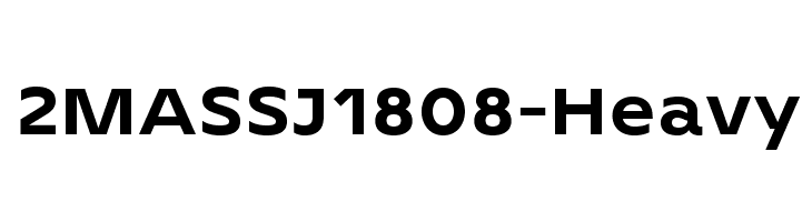 2MASSJ1808-Heavy Font
