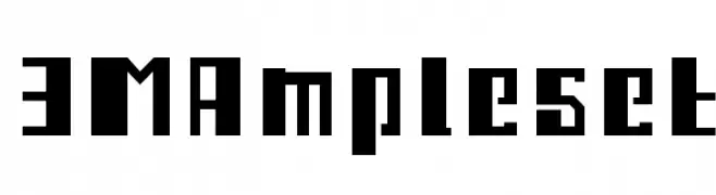 3M Ampleset  Free Fonts Download