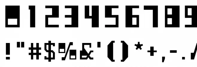 3M Ampleset Font OTHER CHARS