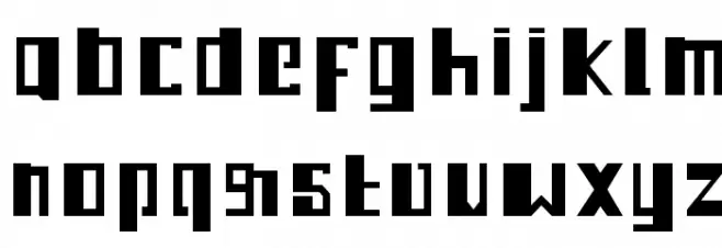 3M Ampleset Font LOWERCASE