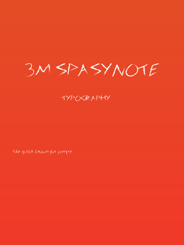 3M Spasynote Poster