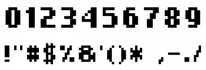 4Mini Font OTHER CHARS