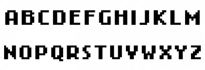 4Mini Schriftart Groß