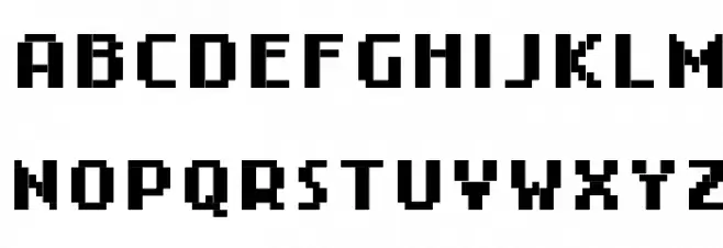 4Mini フォント 大文字