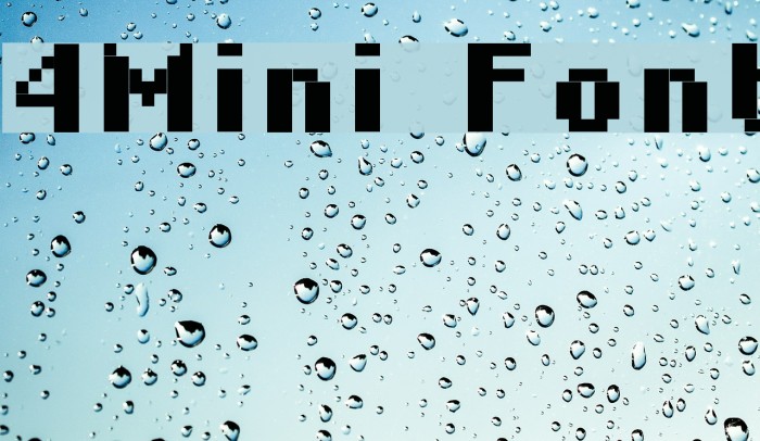 4Mini Font examples