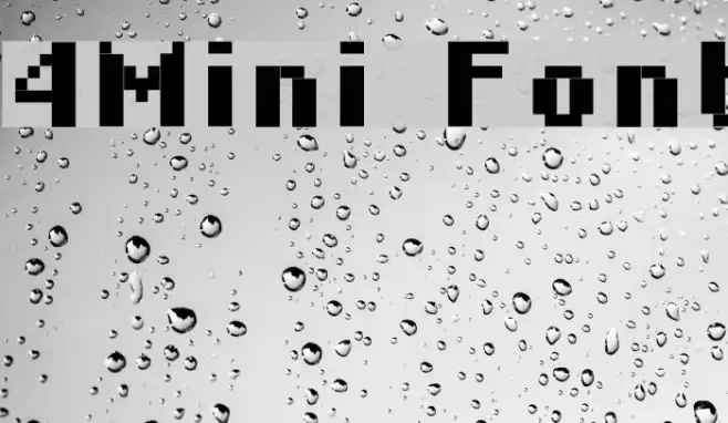 4Mini Font examples