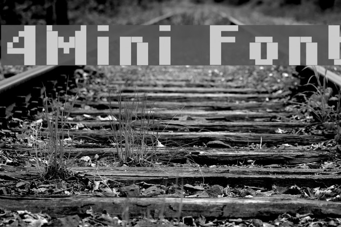 4Mini Font examples