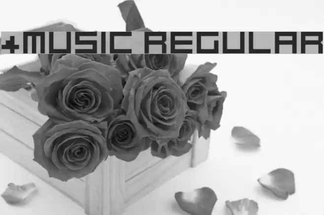 4Music Regular Font examples