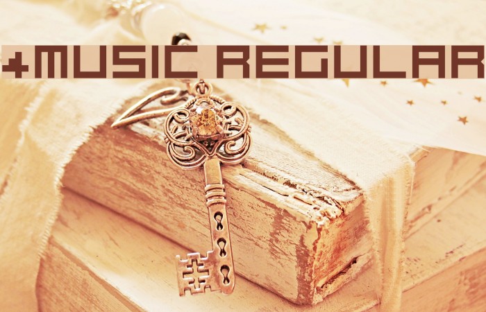 4Music Regular Font examples