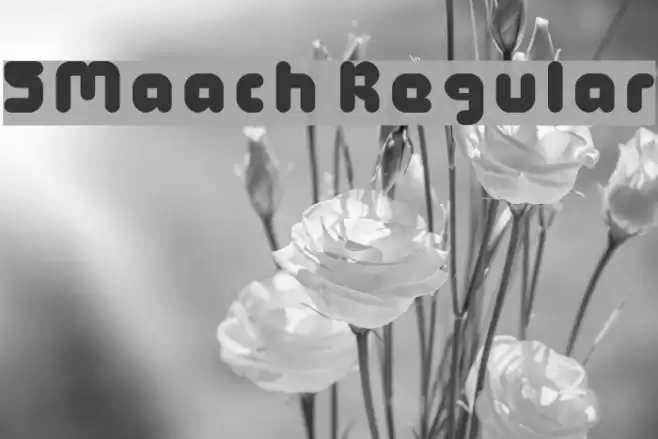 5Maach Regular Font examples