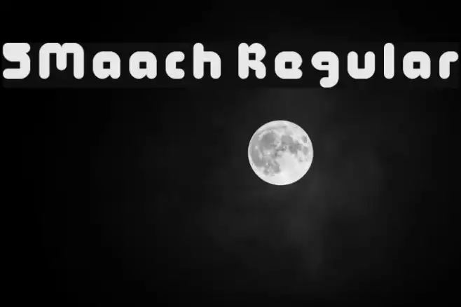 5Maach Regular Font examples