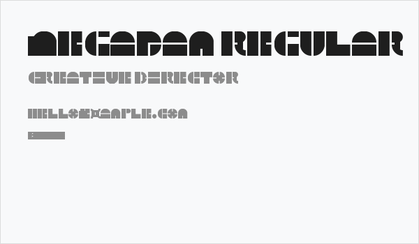5Megabam Regular Business Card