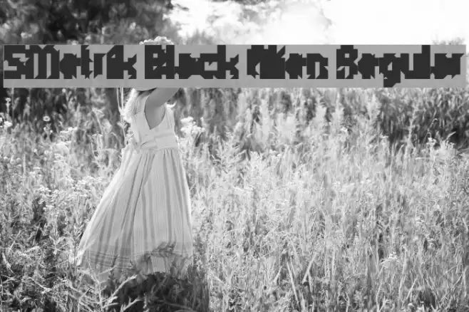 5Metrik Black Alien Regular Font examples