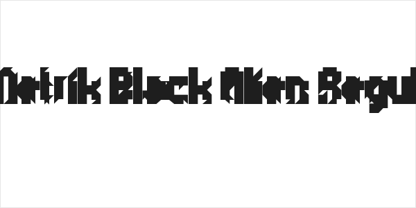 5Metrik Black Alien Regular Logo