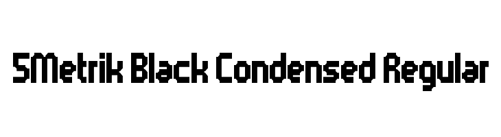 5Metrik Black Condensed Regular Font