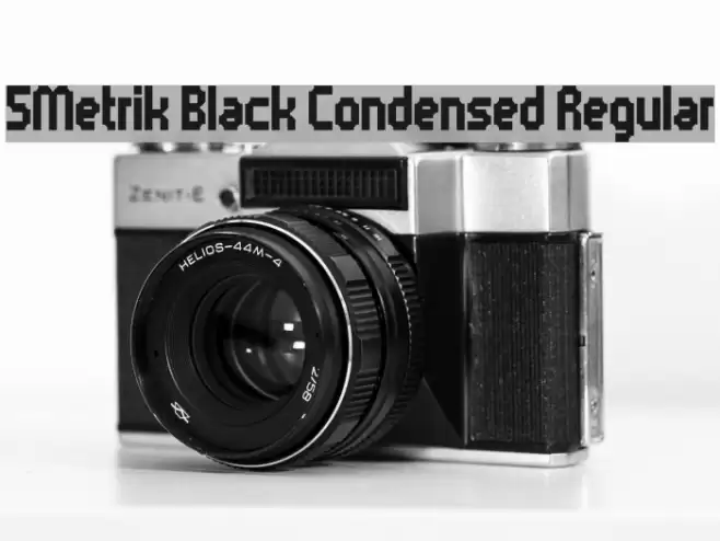 5Metrik Black Condensed Regular Font examples