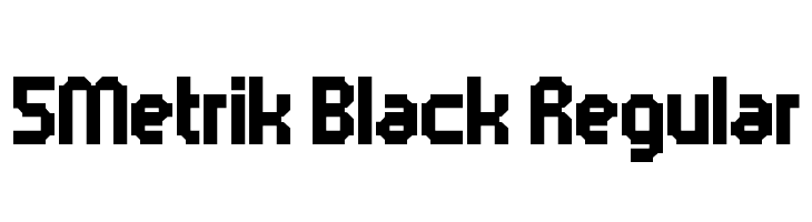 5Metrik Black Regular  フリーフォントのダウンロード