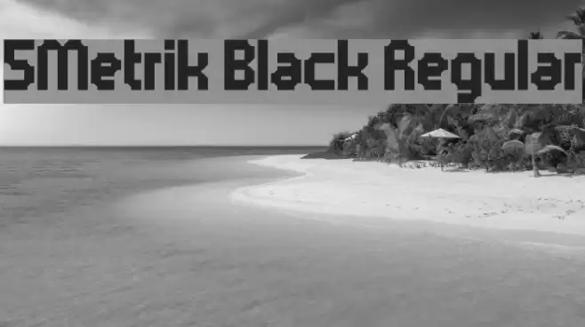 5Metrik Black Regular Font examples