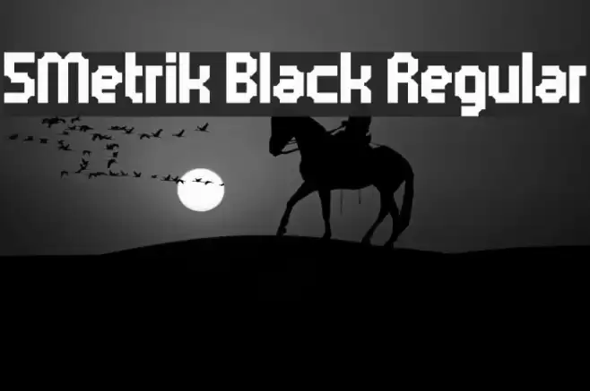 5Metrik Black Regular Font examples