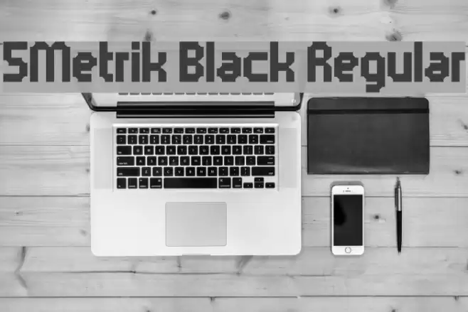 5Metrik Black Regular Font examples