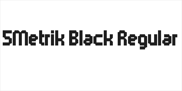 5Metrik Black Regular Logo