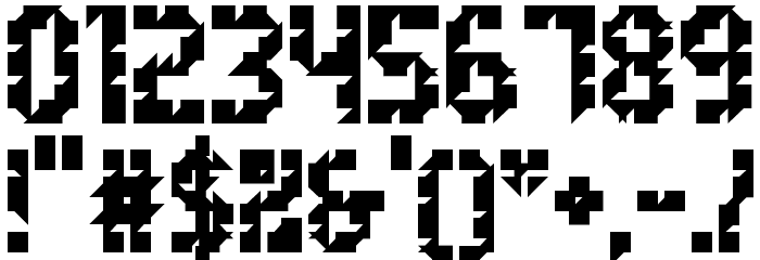 5Metrik Bold Alien Regular Font OTHER CHARS